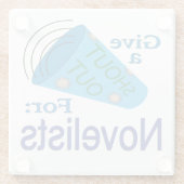 Novelistsに大声で叫ぶ ガラスコースター (裏面)