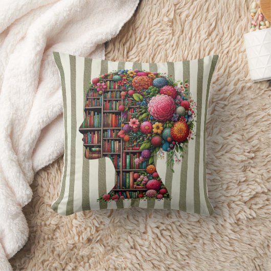 Novels Are My Sanctuary for Bookish Square クッション (ブランケット)