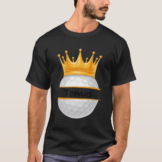 Novelty Golf Personalized Name Tomas Sports Dad Tシャツ (正面)