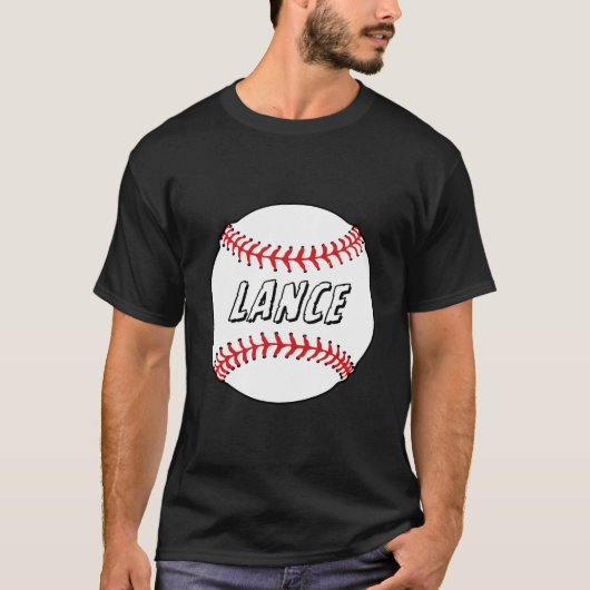 Novelty Personalized Name Lance Sports Celebration Tシャツ (正面)