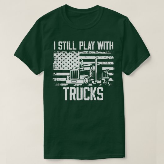 Novelty Vintage Driving Automobile Pickup Truck En Tシャツ (デザイン正面)