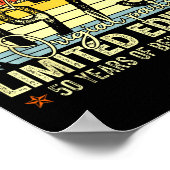 November 1975 50th Birthday For Men Women 50 Year  ポスター (角)