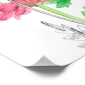 November Birth Flower Language of Flowers ポスター (角)