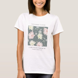 November Birth Month Flower T-Shirt Tシャツ