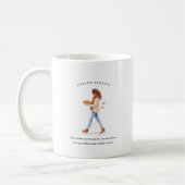 November Birth Month Girl | Monogram  コーヒーマグカップ (左)