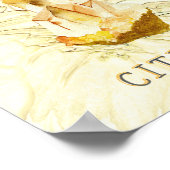 November Birthday Flower and Birthstone ポスター (角)