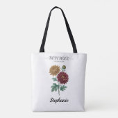 November Birthday Gift Birth Flower Botanical トートバッグ (裏面)