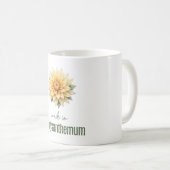 November Chrysanthemum Flower Mug | Coffee Cup コーヒーマグカップ (正面右)