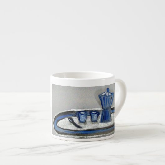 ...november espresso...art by Jutta Gabriel... エスプレッソカップ (正面右)