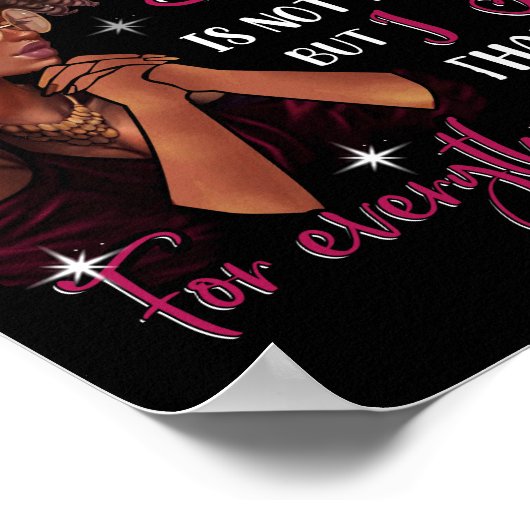 November Girl私の人生は完璧ではない私は感謝している ポスター (角)