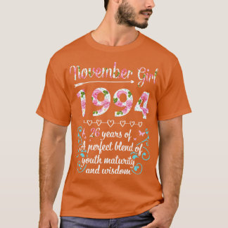 November Girl 1994 Happy 26完璧なBleの年 Tシャツ
