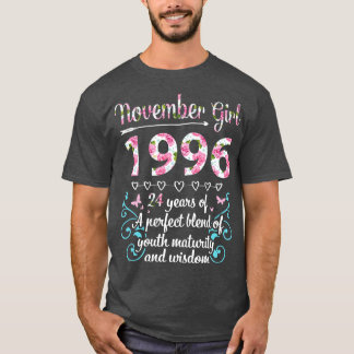 November Girl 1996 Happy 24完璧なBleの年 Tシャツ