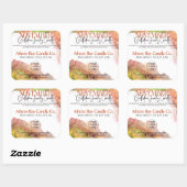 November Hiddenジュエリーキャンドル製品ラベル スクエアシール (シート)