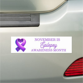 November is Epilepsy Awareness Month カーマグネット