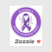 November is Epilepsy Awareness Month シール (シート)