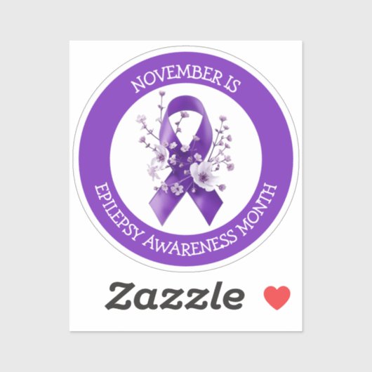November is Epilepsy Awareness Month シール (シート)