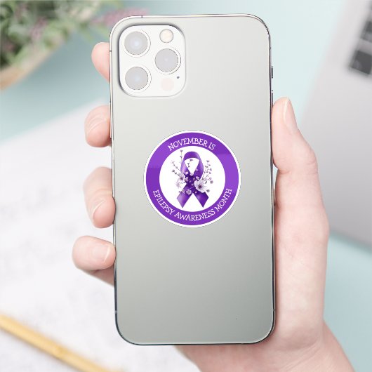 November is Epilepsy Awareness Month シール (スマートフォン)