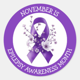 November is Epilepsy Awareness Month ラウンドシール