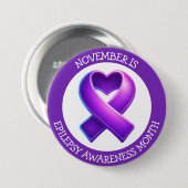 November is Epilepsy Awareness Month 缶バッジ (正面&裏面)
