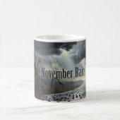 November Rain ろうそくの愛の記憶マグ コーヒーマグカップ (中央)