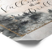 November Wedding Invitation Inbjudningar ポスター (角)