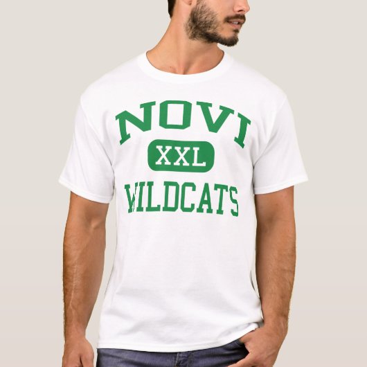 Novi -山猫- Noviの高等学校- Noviミシガン州 Tシャツ (正面)