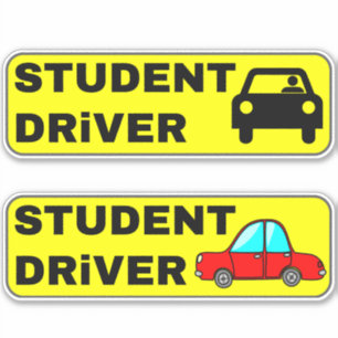 Novice おもしろい Student Driver Stickers for Car シール
