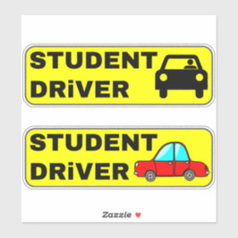 Novice おもしろい Student Driver Stickers for Car シール