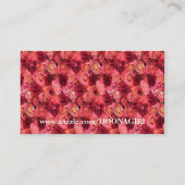 NOVINOの赤いバラ 名刺 (裏面)