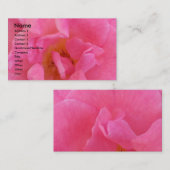 NOVINO -官能的なピンクの花弁3 名刺 (正面/裏面)