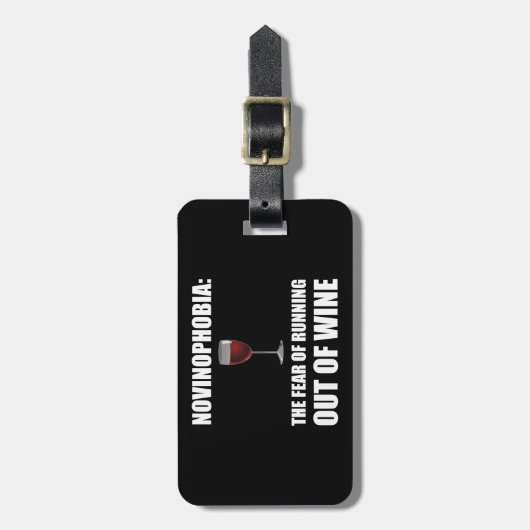 Novinophobiaのワイン ラゲッジタグ (正面縦)