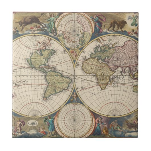 Novissima Totius Terrarum Orbis Tabula タイル (正面)