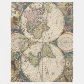 Novissima Totius Terrarum Orbis Tabula フリースブランケット (正面)