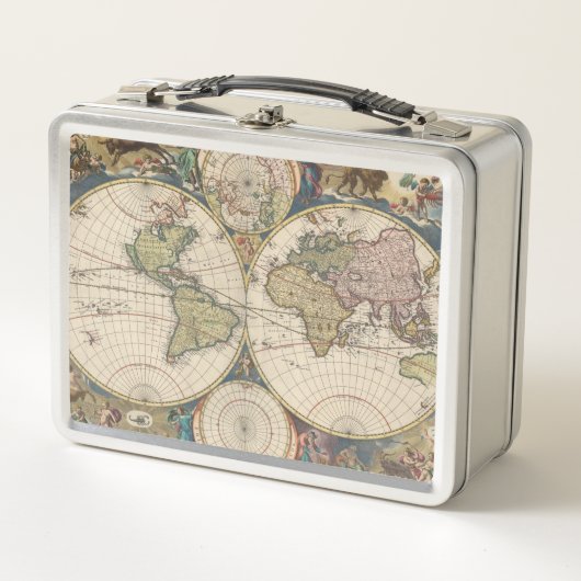 Novissima Totius Terrarum Orbis Tabula メタルランチボックス (正面)