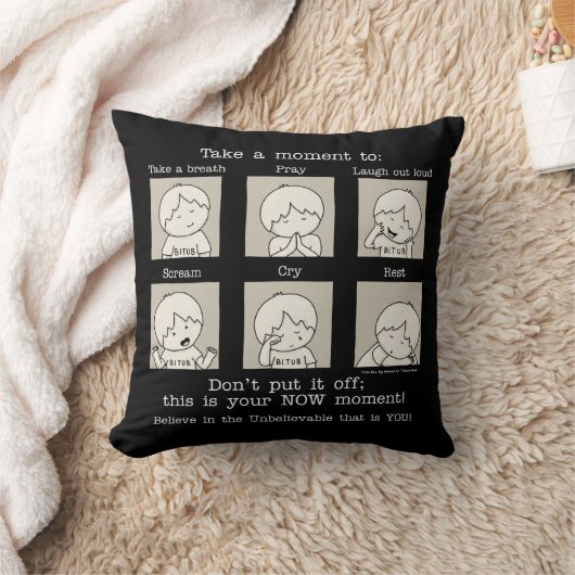 NOWの瞬間(黒) クッション (ブランケット)