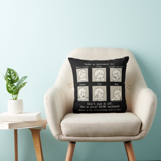 NOWの瞬間（黒） クッション (椅子)