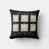 NOWの瞬間（黒） クッション (正面)