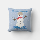 NOwミステリー探偵雪だるま クッション (正面)