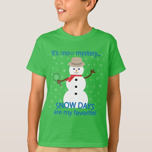 NOwミステリー探偵雪だるま Tシャツ (正面)