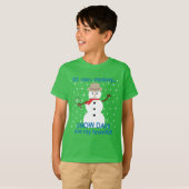 NOwミステリー探偵雪だるま Tシャツ (正面フル)