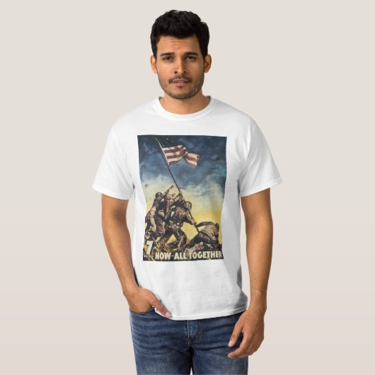 Now All Together - Iwo Jima Tシャツ (正面フル)