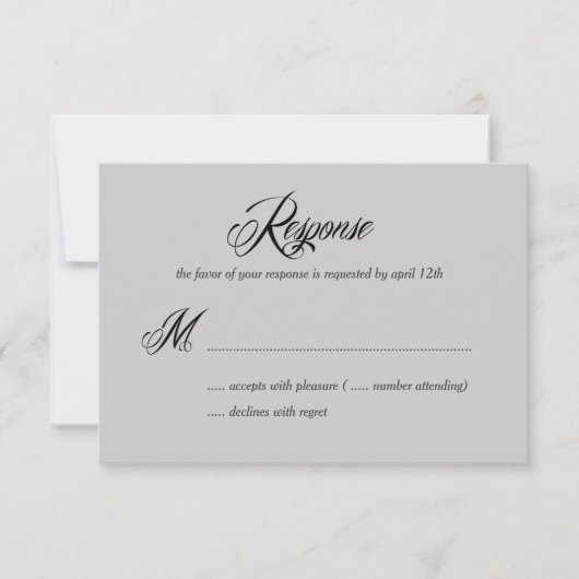 Now and Forever RSVP /結婚's Response Cards（今後と将来のRS (正面)