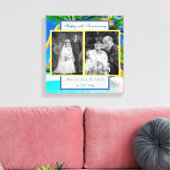 Now And Then 結婚's Photo Anniversary キャンバスプリント (インサイチュ (リビング))