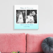 Now And Then 結婚's Photo Anniversary キャンバスプリント (インサイチュ (リビング))