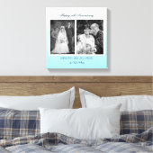 Now And Then 結婚's Photo Anniversary キャンバスプリント (インサイチュ (寝室))