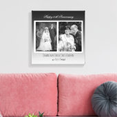 Now And Then 結婚's Photo Anniversary キャンバスプリント (インサイチュ (リビング))