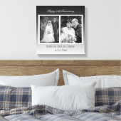 Now And Then 結婚's Photo Anniversary キャンバスプリント (インサイチュ (寝室))