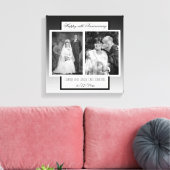 Now And Then 結婚's Photo Anniversary キャンバスプリント (インサイチュ (リビング))