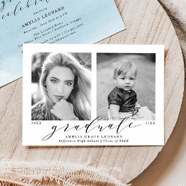 Now And Then Blue 2 Photo Gradation Party 招待状