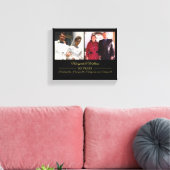 Now And Then Photos金ゴールド文字記念写真 キャンバスプリント (インサイチュ (リビング))